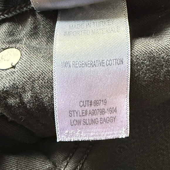 AGOLDE Low Slung Baggy Jeans | Women’s 31 | Washed Black Denim - Picture 6 of 10